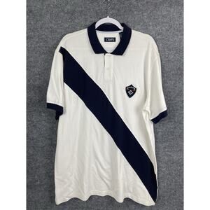 Vintage Chaps Ralph Lauren RL Polo Shirt Men's XL/TG White Short Sleeve 1990's
